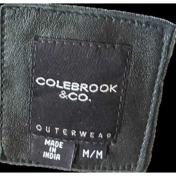 Vintage Colebrook Leather Jacket - Grungecore, Rockercore, Y2K, Goth, Sz M - Picture 5 of 10